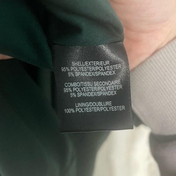 BADGLEY MISCHKA Belle Dress sz 4 Dark Green Cocktail Party Velvet Balloon Sleeve - Picture 9 of 9